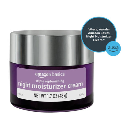 Triple Replenishing Moisturizer Night Cream with Vitamin C, Glycerin, and Shea Butter – 1.7 oz Avelisse