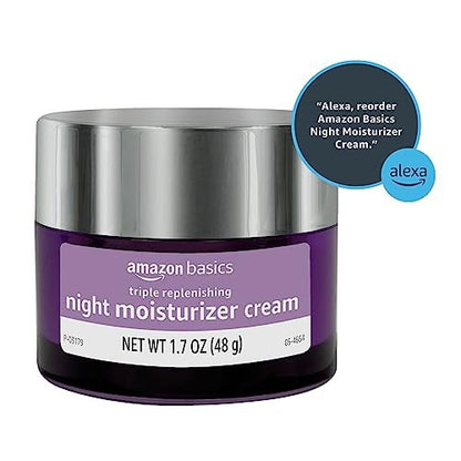 Triple Replenishing Moisturizer Night Cream with Vitamin C, Glycerin, and Shea Butter – 1.7 oz Avelisse