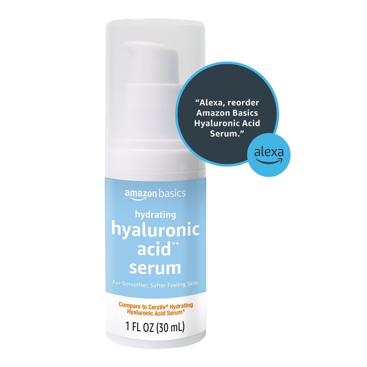 Hydrating Hyaluronic Acid Serum with Ceramides & Vitamin B – 1 fl oz Avelisse