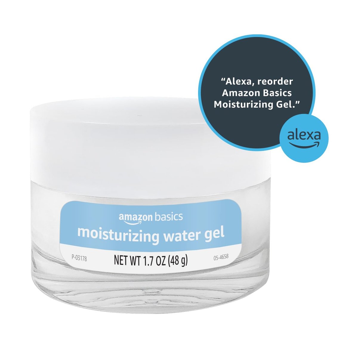 Moisturizing Water Gel with Hyaluronic Acid, Refreshing, 1.7 oz Avelisse