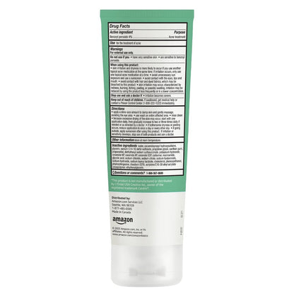 Acne Cream Cleanser with 4% Benzoyl Peroxide, 5 Fl Oz - Effective Acne Treatment Face Wash