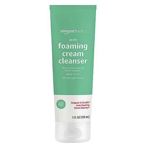 Acne Cream Cleanser with 4% Benzoyl Peroxide, 5 Fl Oz - Effective Acne Treatment Face Wash - görsel 4