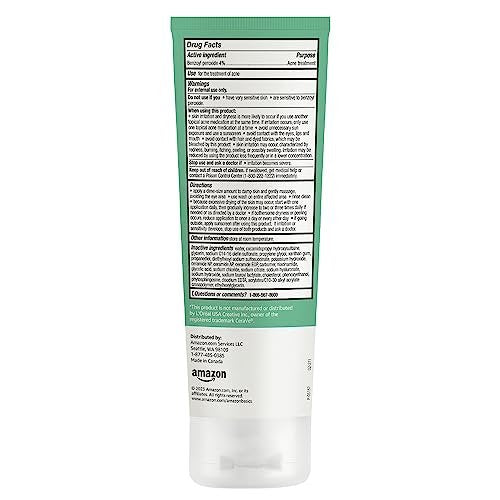 Acne Cream Cleanser with 4% Benzoyl Peroxide, 5 Fl Oz - Effective Acne Treatment Face Wash - görsel 12