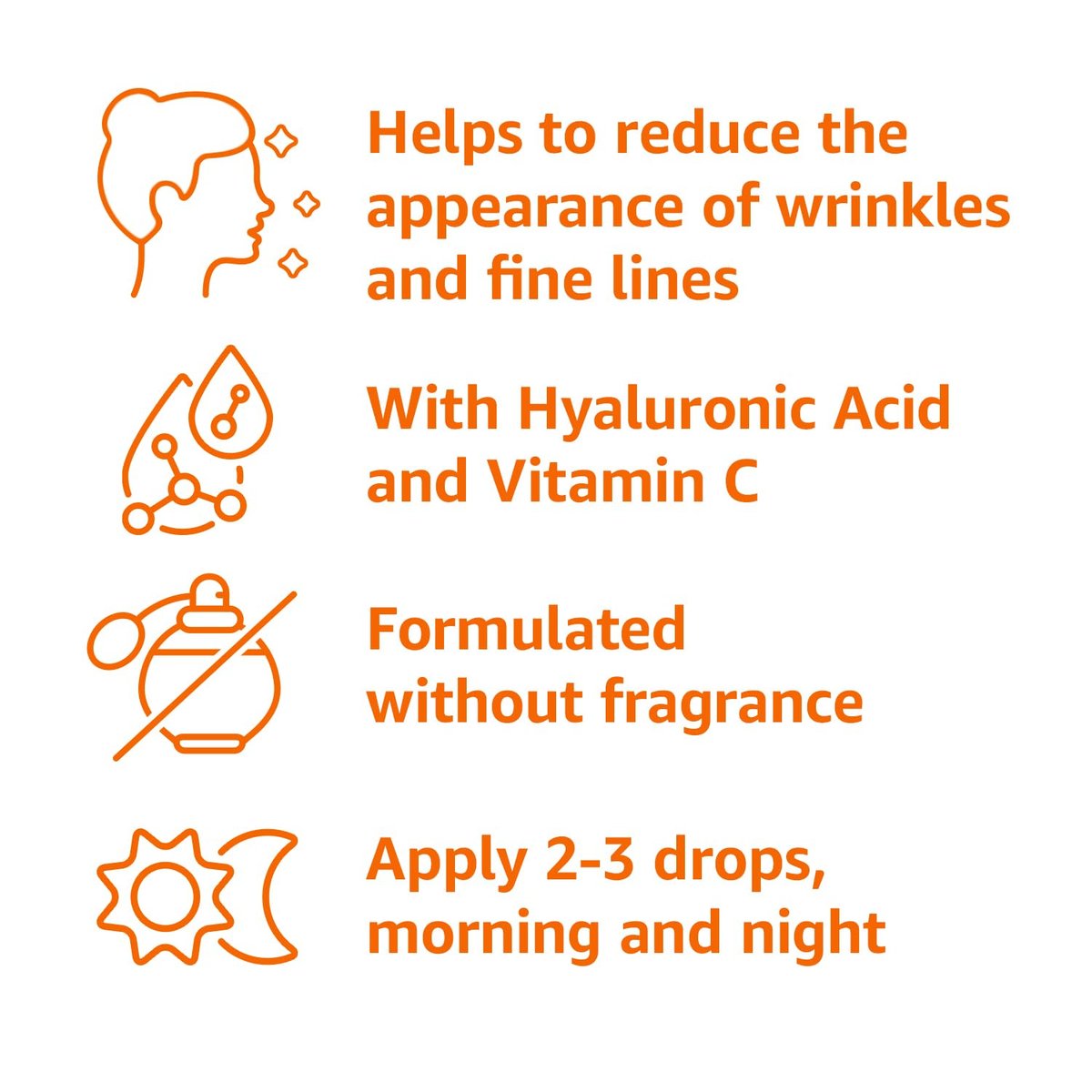 Brightening Vitamin C Serum with Hyaluronic Acid – Anti-Aging Facial Serum for Hydrated, Glowing Skin, 1 oz - görsel 5