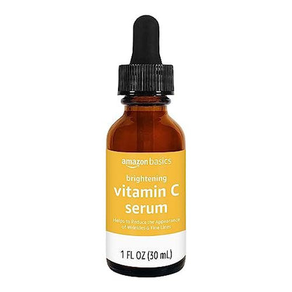 Brightening Vitamin C Serum with Hyaluronic Acid – Anti-Aging Facial Serum for Hydrated, Glowing Skin, 1 oz