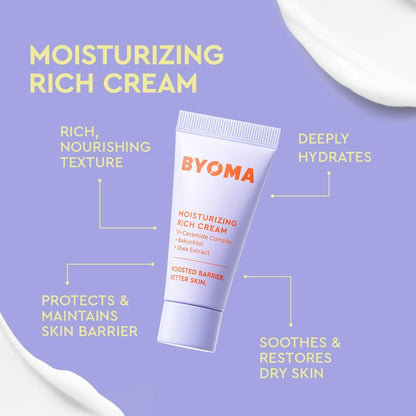 BYOMA So Bright Set - Barrier Repair Skincare Trio for Brighter Skin: Creamy Jelly Cleanser, Brightening Serum & Ceramide Moisturizer (30ml, 15ml, 15ml) Avelisse