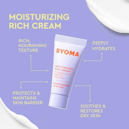 BYOMA So Bright Set - Barrier Repair Skincare Trio for Brighter Skin: Creamy Jelly Cleanser, Brightening Serum & Ceramide Moisturizer (30ml, 15ml, 15ml) Avelisse
