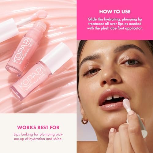 Kopari Tri-Peptide Lip Cloud - Visibly Soften, Smooth & Plump Lips with Ceramides & Hyaluronic Acid Avelisse