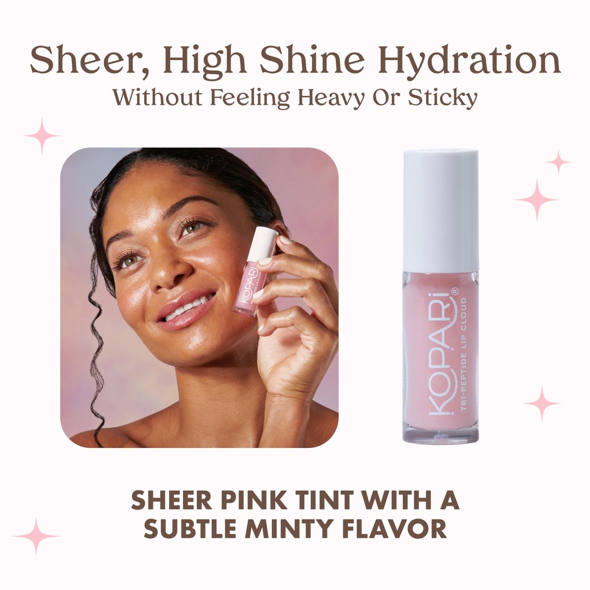 Kopari Tri-Peptide Lip Cloud - Visibly Soften, Smooth & Plump Lips with Ceramides & Hyaluronic Acid Avelisse