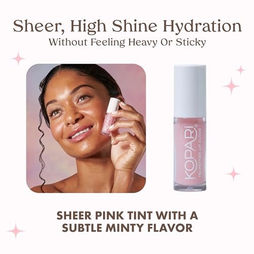 Kopari Tri-Peptide Lip Cloud - Visibly Soften, Smooth & Plump Lips with Ceramides & Hyaluronic Acid Avelisse