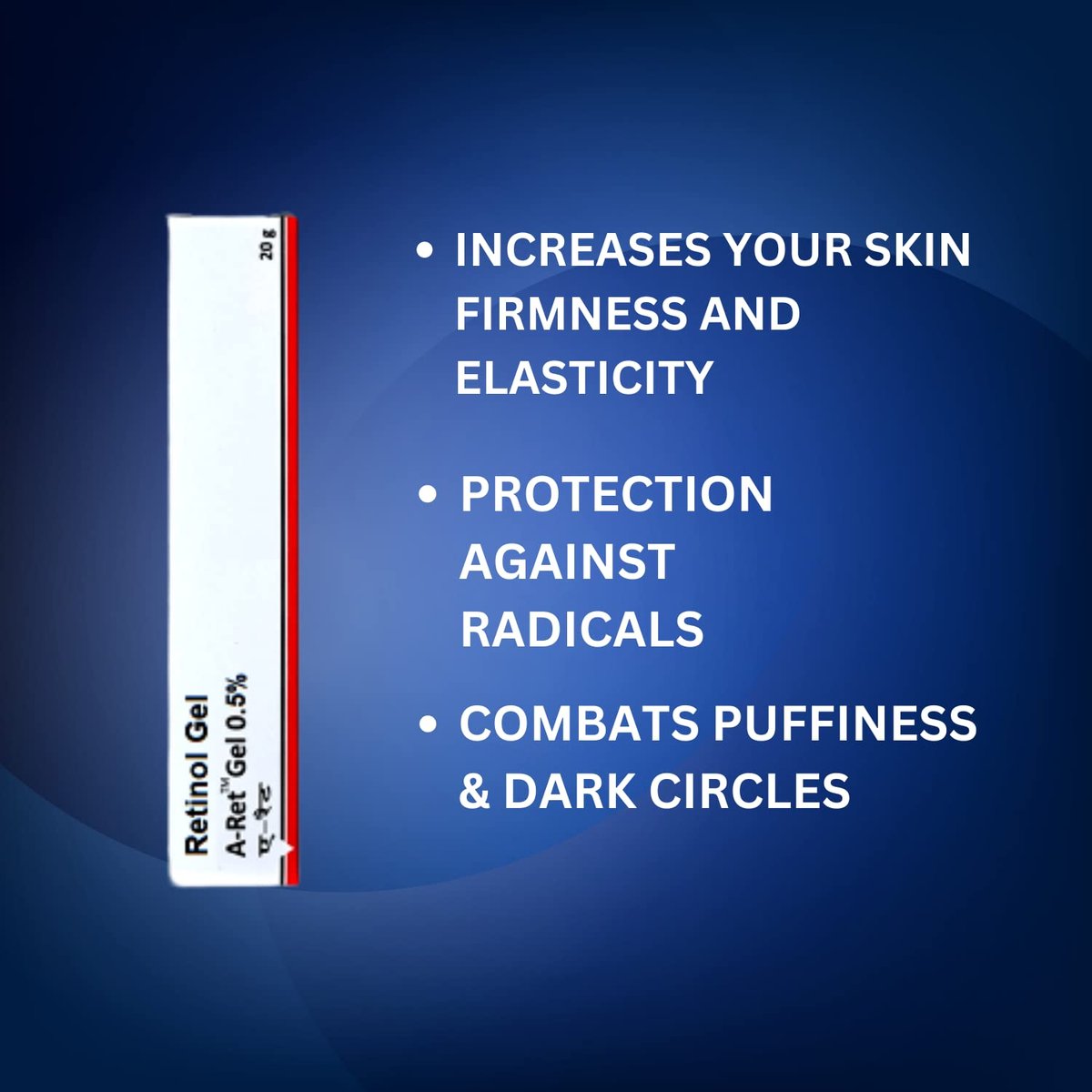 Retinol Gel 0.05% Vitamin A - Anti-Aging Formula for Fine Lines, Wrinkles, Scars & Sun Spots, 20g - görsel 3