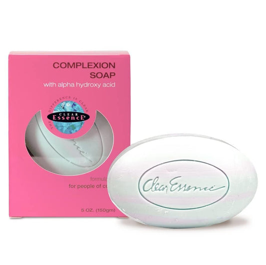 Clear Essence Anti-Aging Complexion Soap with Alpha Hydroxy Acid - Exfoliating & Cleansing Bar for All Skin Types, 5 oz