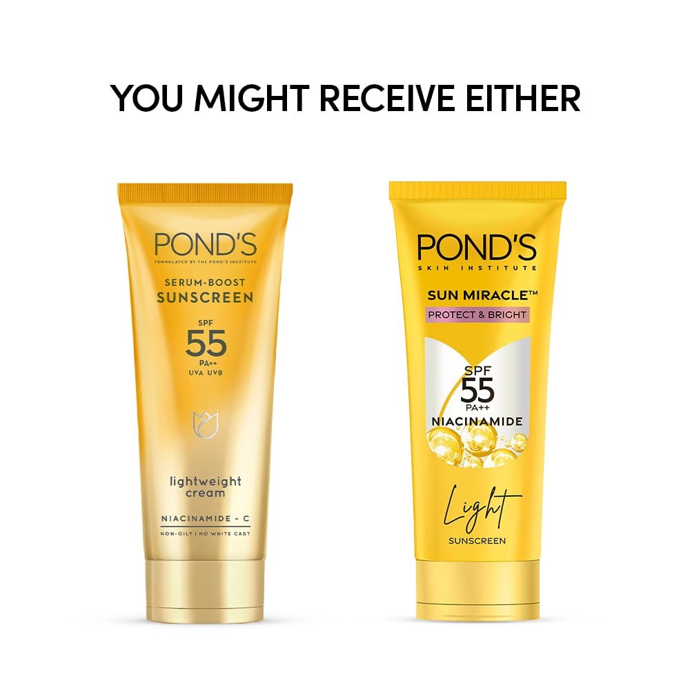 POND'S Sun Miracle SPF 55 PA+++ Light Sunscreen 50g | Daily Face Sun Protection - görsel 5