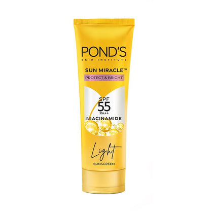 POND'S Sun Miracle SPF 55 PA+++ Light Sunscreen 50g | Daily Face Sun Protection