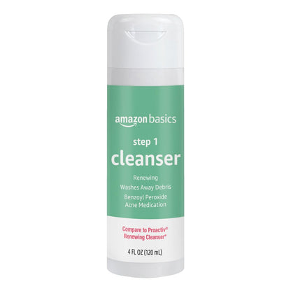 3-Step Acne Treatment System with 2.5% Benzoyl Peroxide Facial Cleanser, 4 oz
