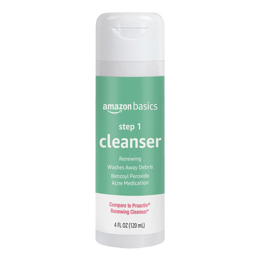 3-Step Acne Treatment System with 2.5% Benzoyl Peroxide Facial Cleanser, 4 oz