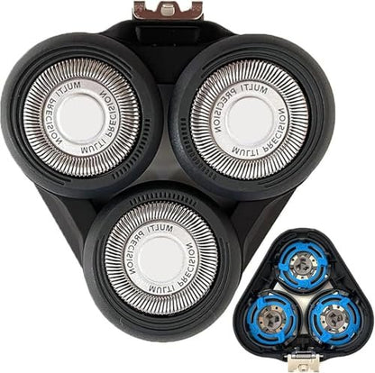 Gleway SH50 Replacement Shaving Head Compatible with Philips Series 5000 - Round Shell Half Cutter-Head Models Avelisse