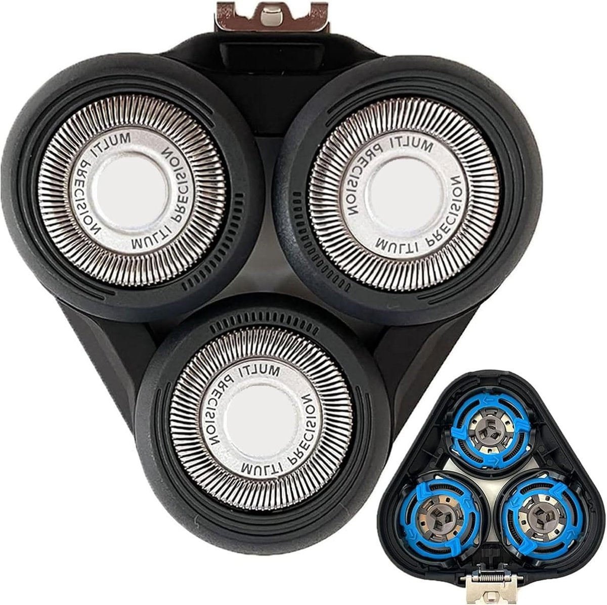 Gleway SH50 Replacement Shaving Head Compatible with Philips Series 5000 - Round Shell Half Cutter-Head Models Avelisse