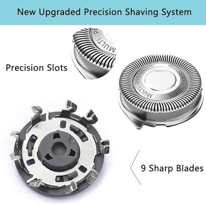 Gleway SH50 Replacement Shaving Head Compatible with Philips Series 5000 - Round Shell Half Cutter-Head Models Avelisse