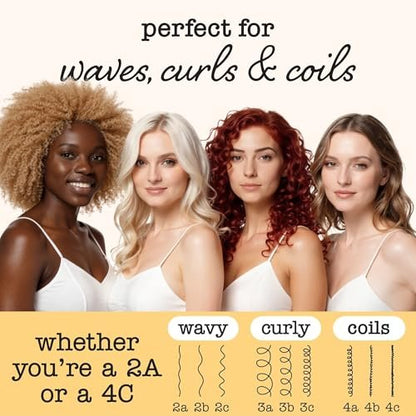 SAUCE BEAUTY Crème Brulee Curl Custard - Frizz Control & Curl Defining Cream with Cocoa Butter, Coconut Oil & Tangerine Oil for Wavy & Coily Hair (10.5 Fl Oz) Avelisse