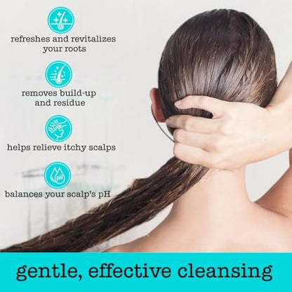 SAUCE BEAUTY Clarifying Scalp Treatment - Sparkling Apple Cider Scalp & Hair Cleanser with Apple Cider Vinegar & Tea Tree Oil for Dry, Itchy Scalp, All Hair Types (8 Fl Oz) Avelisse