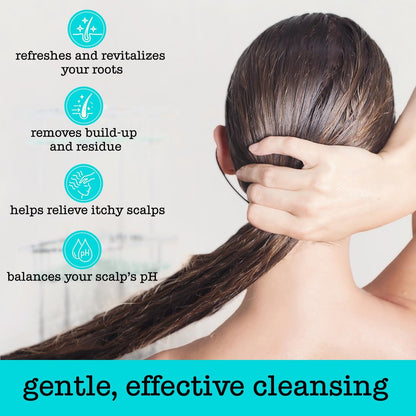 SAUCE BEAUTY Clarifying Scalp Treatment - Sparkling Apple Cider Scalp & Hair Cleanser with Apple Cider Vinegar & Tea Tree Oil for Dry, Itchy Scalp, All Hair Types (8 Fl Oz) Avelisse