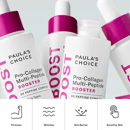 Paula’s Choice Pro-Collagen Multi-Peptide Booster Face Serum – Wrinkle Serum with Hyaluronic Acid & Amino Acids, Fragrance-Free, 0.67 oz Avelisse