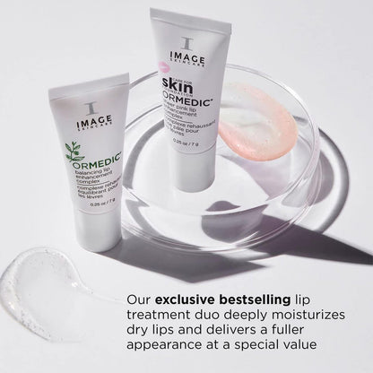 IMAGE Skincare Ormedic pH Balancing Lip Enhancement Complex - Clear & Sheer Pink (Set of 2) - Hydrating Lip Plumper with Avocado Oil & Vitamin E Avelisse
