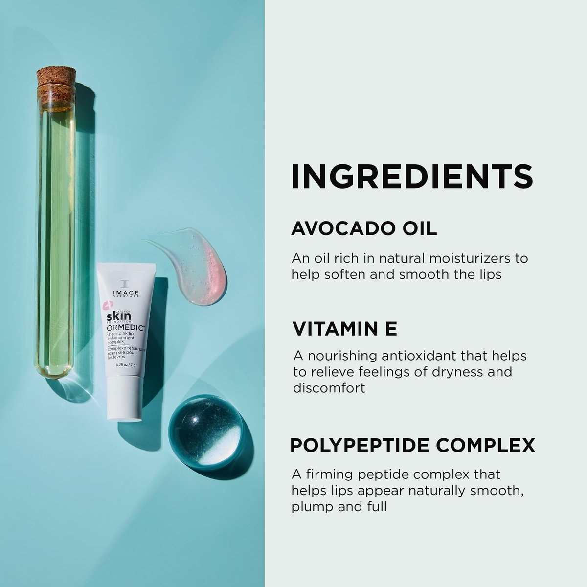 IMAGE Skincare Ormedic pH Balancing Lip Enhancement Complex - Clear & Sheer Pink (Set of 2) - Hydrating Lip Plumper with Avocado Oil & Vitamin E Avelisse