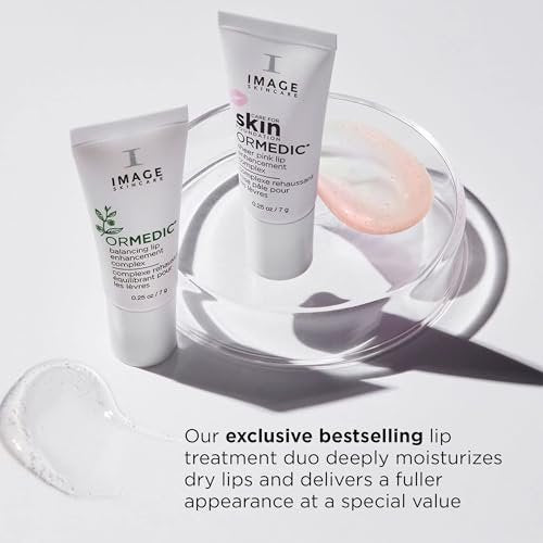 IMAGE Skincare Ormedic pH Balancing Lip Enhancement Complex - Clear & Sheer Pink (Set of 2) - Hydrating Lip Plumper with Avocado Oil & Vitamin E Avelisse