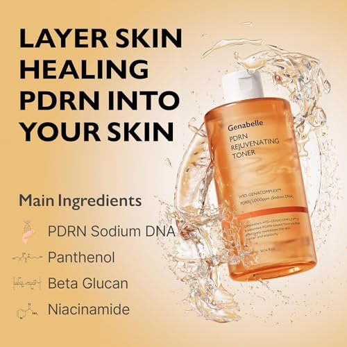 Genabelle PDRN Rejuvenating Toner - Deep Hydration & Skin Barrier Support with PDRN, Panthenol, Hyaluronic Acid - 300ml Avelisse