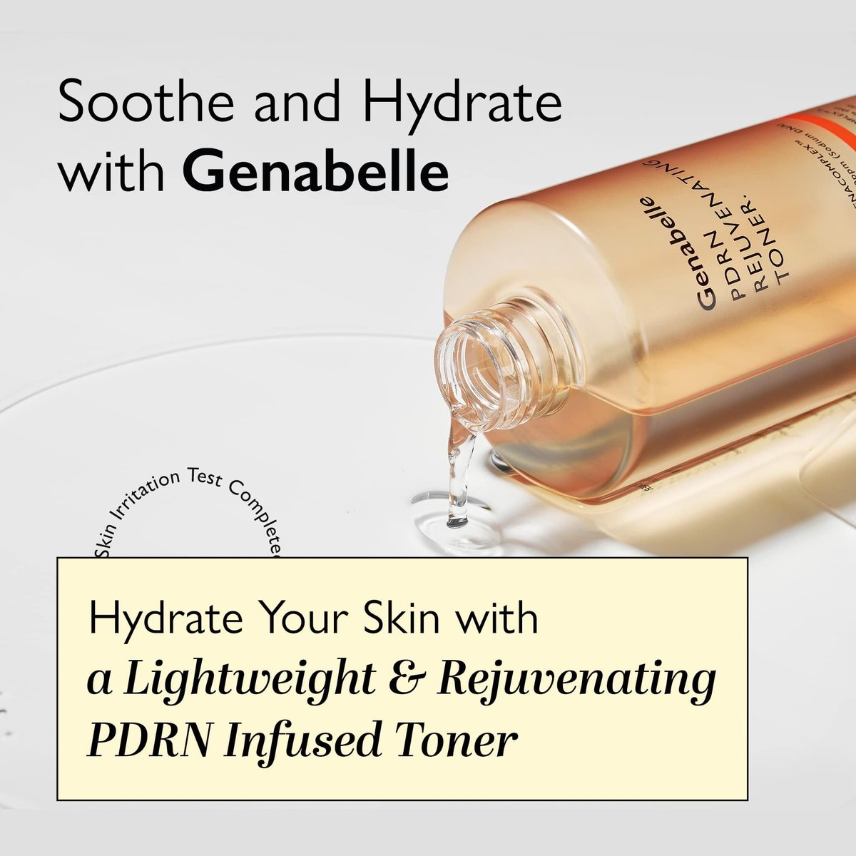 Genabelle PDRN Rejuvenating Toner - Deep Hydration & Skin Barrier Support with PDRN, Panthenol, Hyaluronic Acid - 300ml Avelisse