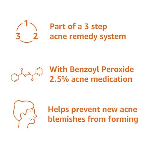 3-Step Acne Remedy System with 2.5% Benzoyl Peroxide - Breakout & Blemish Treatment, 2 Fl Oz - görsel 6