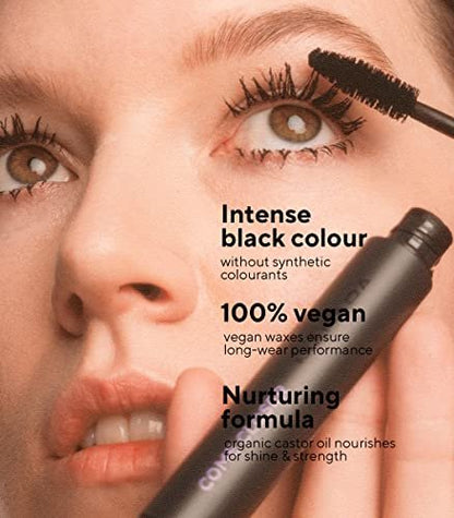 MADARA Organic Skincare Come Closer Infinite Lash Mascara – Lengthening & Defining Peptide-Infused Mascara, Ecocert Certified, Jet Black, 0.2 oz