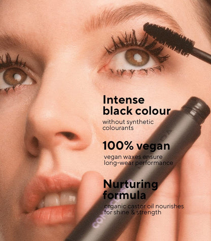 MADARA Organic Skincare Come Closer Infinite Lash Mascara – Lengthening & Defining Peptide-Infused Mascara, Ecocert Certified, Jet Black, 0.2 oz