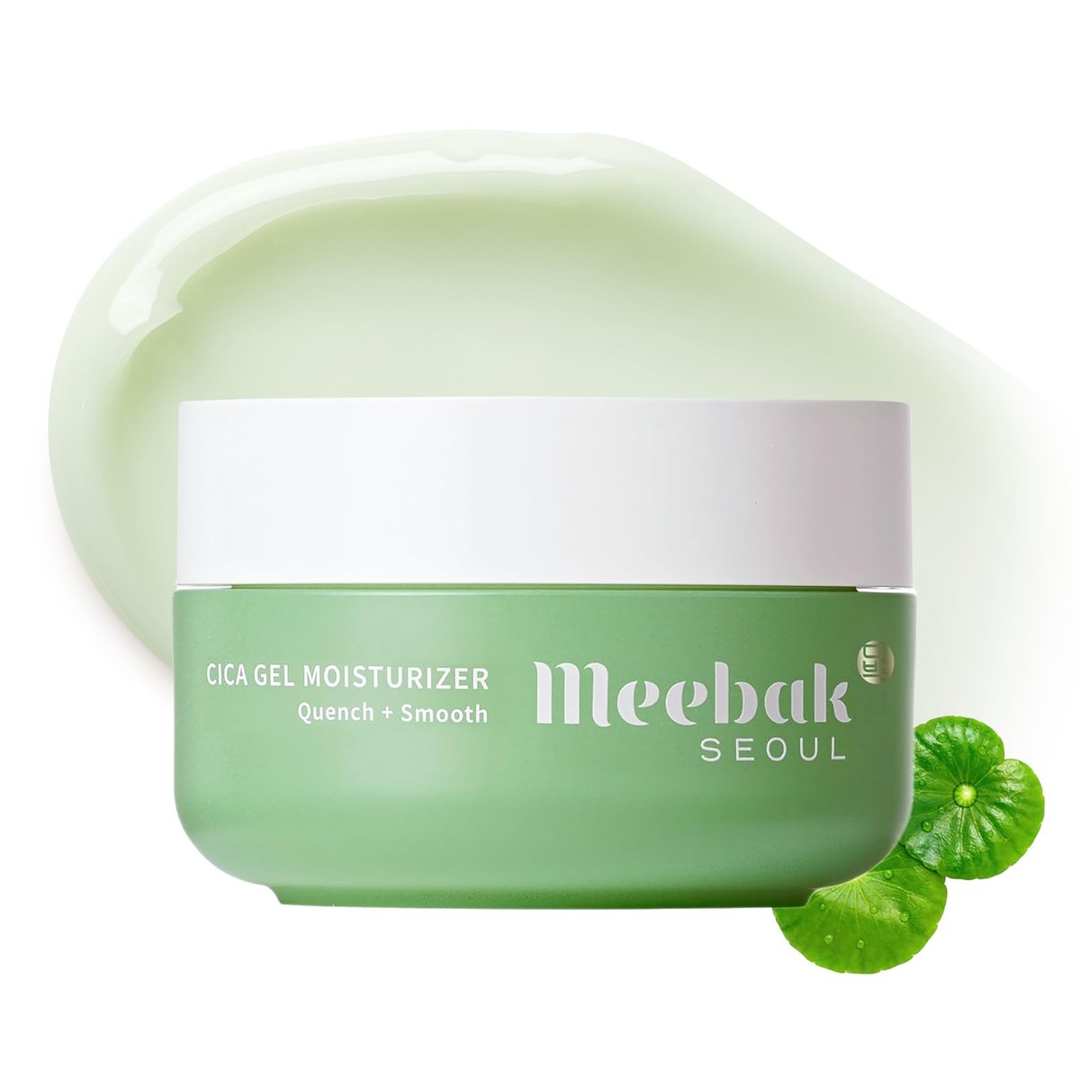 Meebak Cica Gel Face Moisturizer – Lightweight Hydrating Water Cream with Hyaluronic Acid & Vegan Collagen for All-Day Glass Skin Avelisse