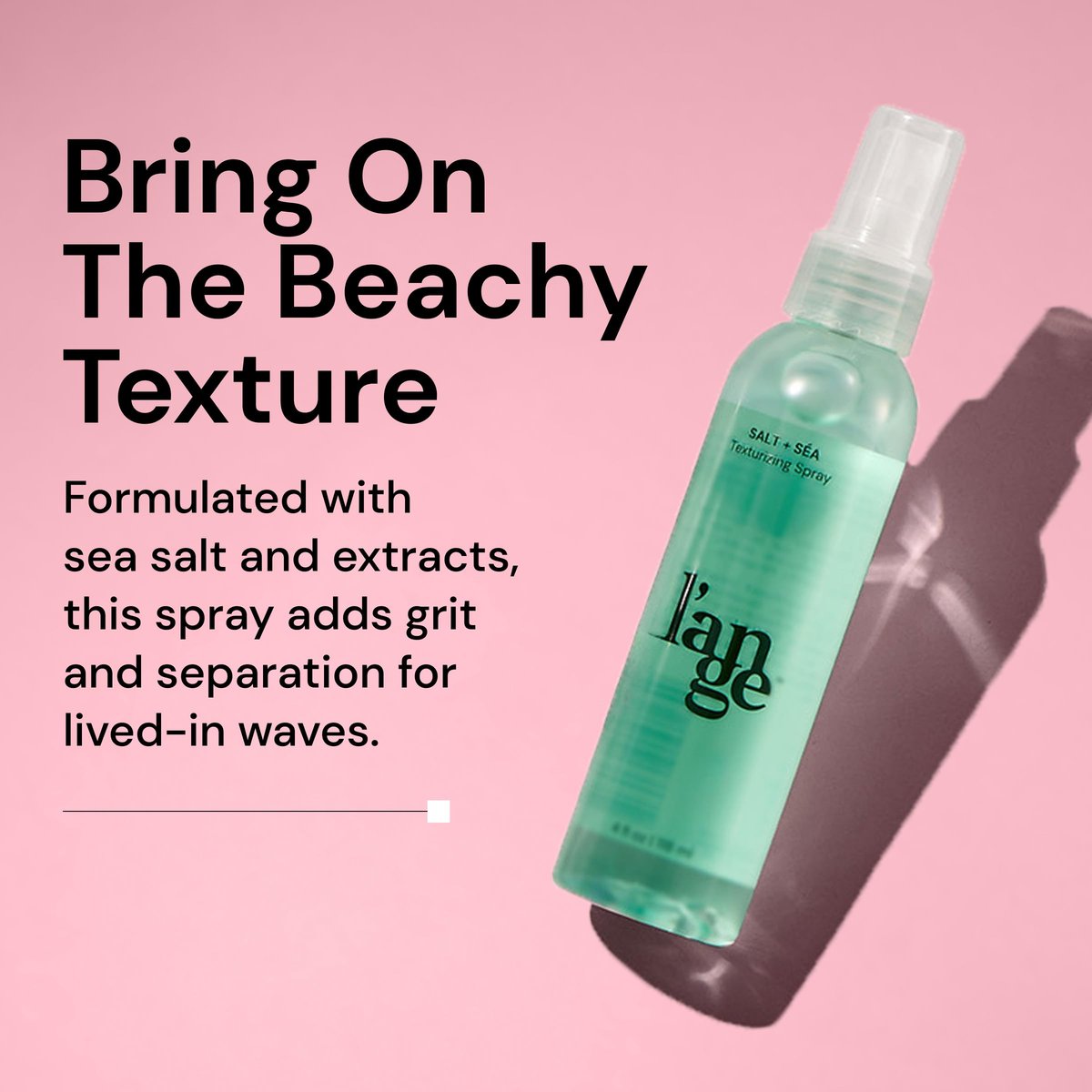 L'ANGE HAIR Sea Salt Texturizing Spray – 4 oz | Effortless Beachy Waves & Volume Avelisse