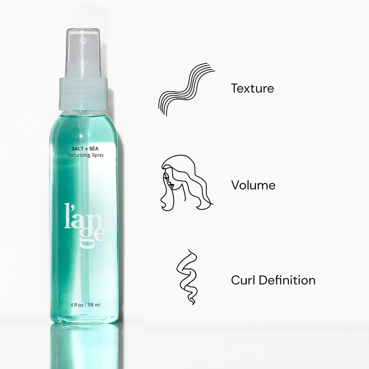 L'ANGE HAIR Sea Salt Texturizing Spray – 4 oz | Effortless Beachy Waves & Volume Avelisse