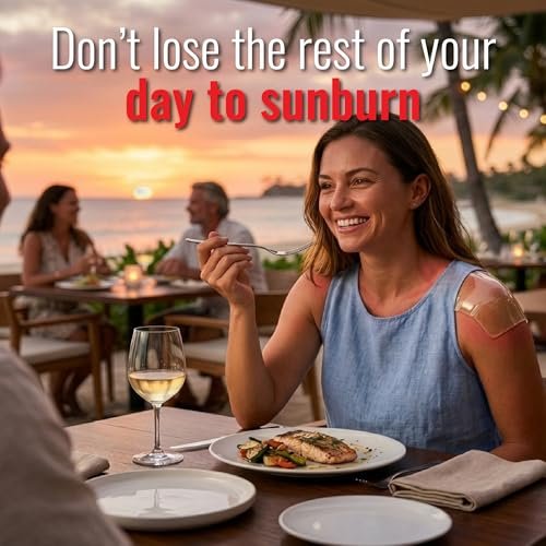 TermaBurn Wearable Aloe Wrap for Sunburn Relief - Hospital-Inspired Hydrogel After-Sun Treatment, Second-Skin Care that Cools, Soothes & Hydrates Dry, Peeling, Irritated Skin Avelisse
