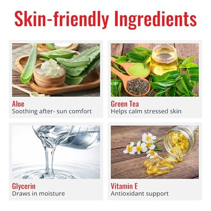 TermaBurn Wearable Aloe Wrap for Sunburn Relief - Hospital-Inspired Hydrogel After-Sun Treatment, Second-Skin Care that Cools, Soothes & Hydrates Dry, Peeling, Irritated Skin Avelisse