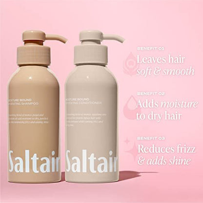 Saltair Moisture Bound Haircare Set – Shampoo & Conditioner 2-Pack, 28 Fl Oz (1L) Total for Hydrated, Healthy Hair Avelisse