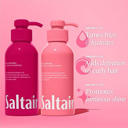 Saltair Curl Control Haircare Set – Shampoo and Conditioner for Defined, Frizz-Free Curls Avelisse