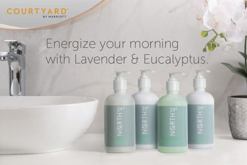 39° North Shampoo - Eucalyptus & Lavender Scent - Cleansing & Moisturizing All Natural Shampoo - 8.5 oz Avelisse