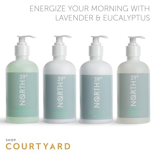 39° North Shampoo - Eucalyptus & Lavender Scent - Cleansing & Moisturizing All Natural Shampoo - 8.5 oz Avelisse
