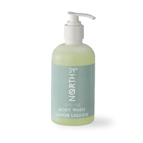 39° North Body Wash - Eucalyptus & Lavender Scent - Cleansing & Moisturizing - All Natural - 8.5 oz - Featured in Courtyard by Marriott & Residence Inn Avelisse