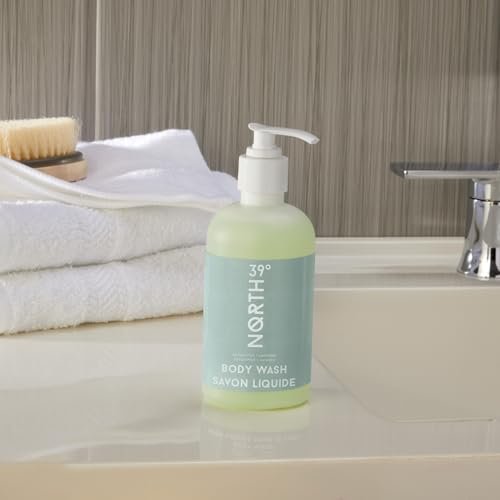 39° North Body Wash - Eucalyptus & Lavender Scent - Cleansing & Moisturizing - All Natural - 8.5 oz - Featured in Courtyard by Marriott & Residence Inn Avelisse
