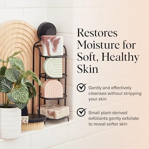Kitsch Shea Butter Exfoliating Body Wash Bar Soap – Super Hydrating Plant-Based Body Scrub, Paraben & Sulfate-Free, Vegan, 4 oz - görsel 4