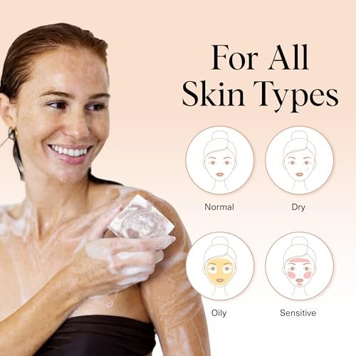 Kitsch Shea Butter Exfoliating Body Wash Bar Soap – Super Hydrating Plant-Based Body Scrub, Paraben & Sulfate-Free, Vegan, 4 oz - görsel 8
