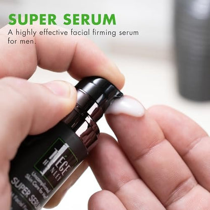 Tiege Hanley Anti Aging Face Serum for Men – Super Serum with Peptides, Retinyl Palmitate, and Sodium Hyaluronate to Firm Skin and Reduce Fine Lines – Men’s Skin Care – 0.5 Fl Oz (2 Pack) Avelisse