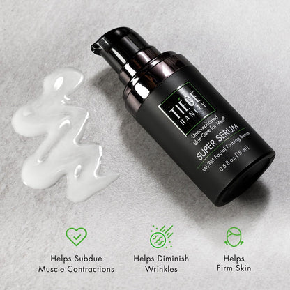 Tiege Hanley Anti Aging Face Serum for Men – Super Serum with Peptides, Retinyl Palmitate, and Sodium Hyaluronate to Firm Skin and Reduce Fine Lines – Men’s Skin Care – 0.5 Fl Oz (2 Pack) Avelisse